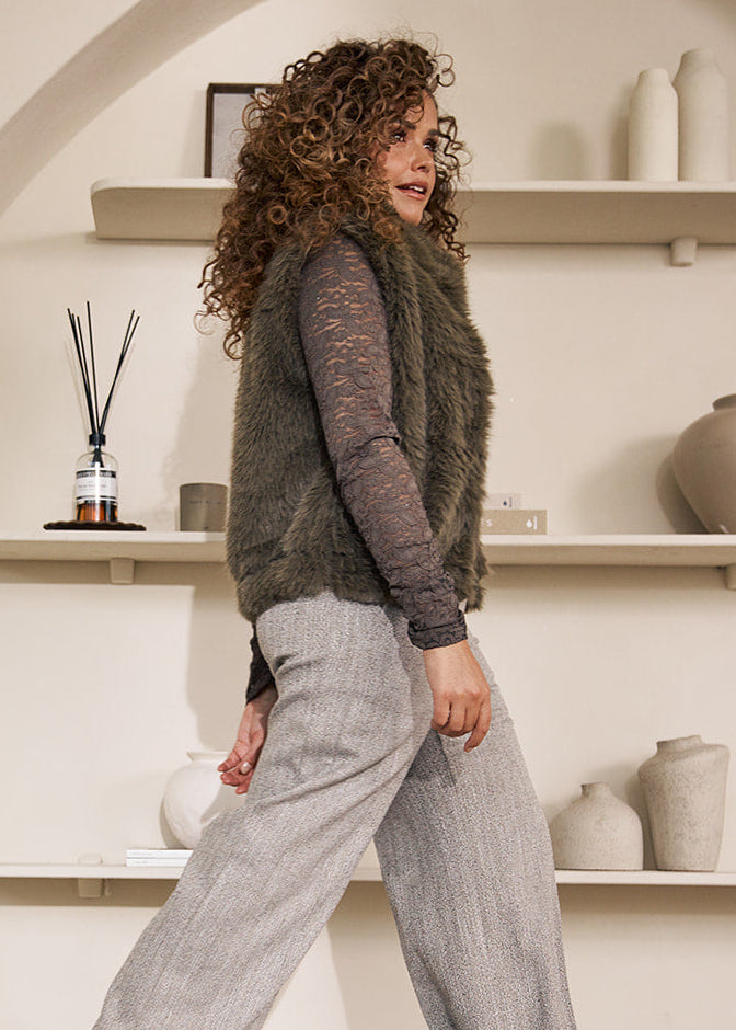 Label Dot top Milaine Groen