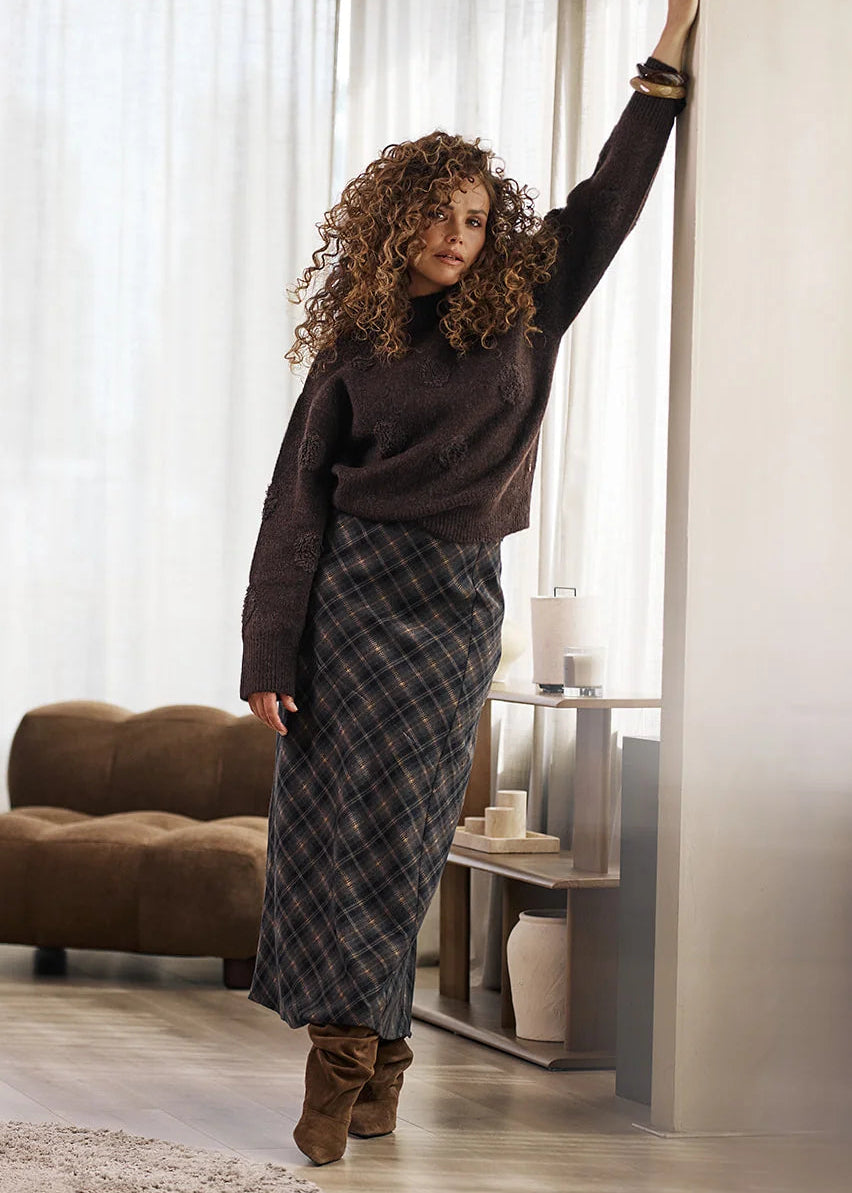 Label Dot trui Naliya | Burgundy