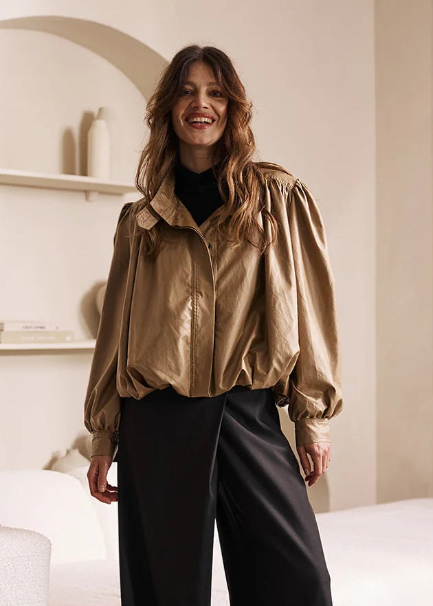 Label Dot blazer Luma | Zand