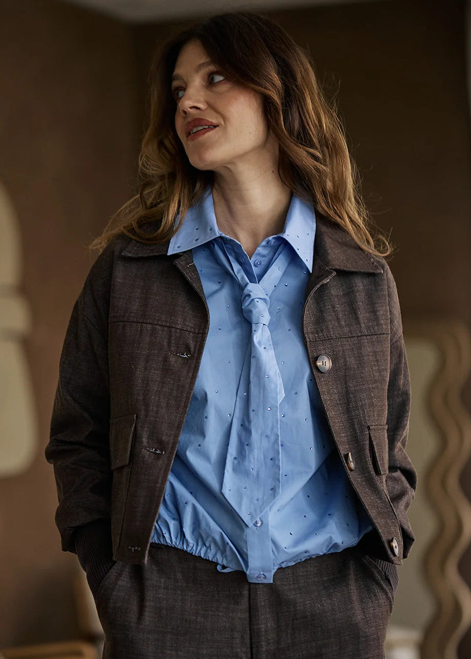 Label Dot blazer Laura | Bruin