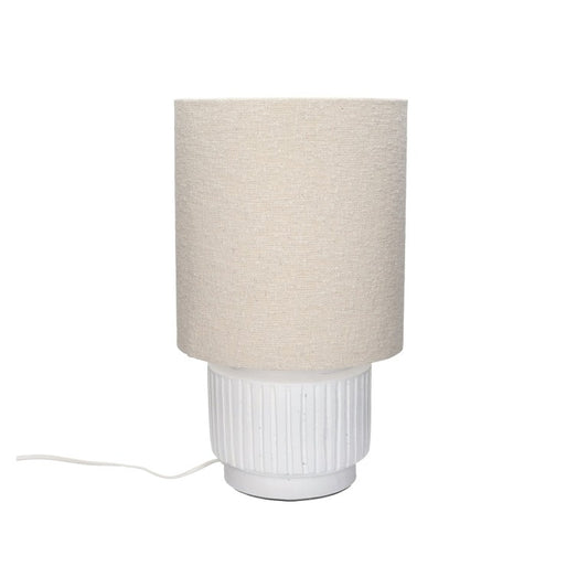 Tafellamp Pomax Cordoba wit, DIA 25 cm