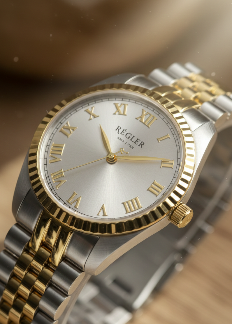 Régler Infinité Bi-Colour Zilver\Goud - Zilver