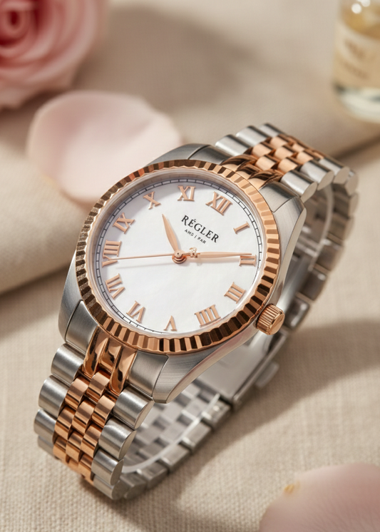 Regler Infinité Bi-Colour Zilver\Rosé goud - parelmoer