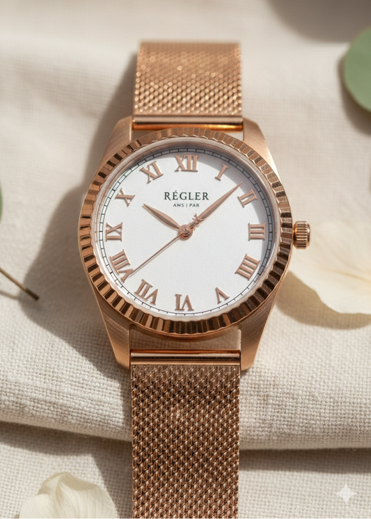 Regler Infinité &nbsp;Mesh Rosé Goud-Parelmoer