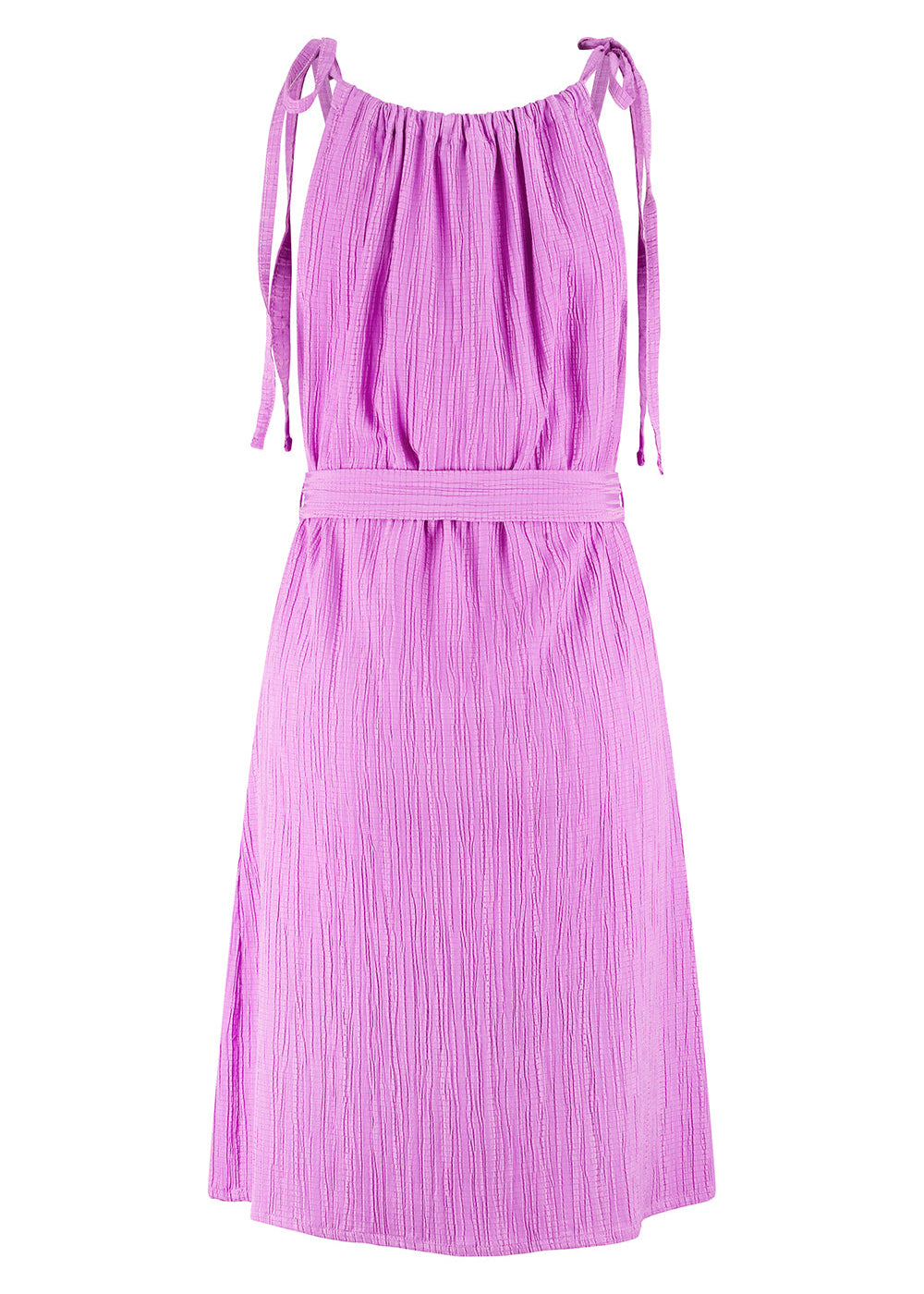 Tramontana Crinkled Tie-Strap Dress