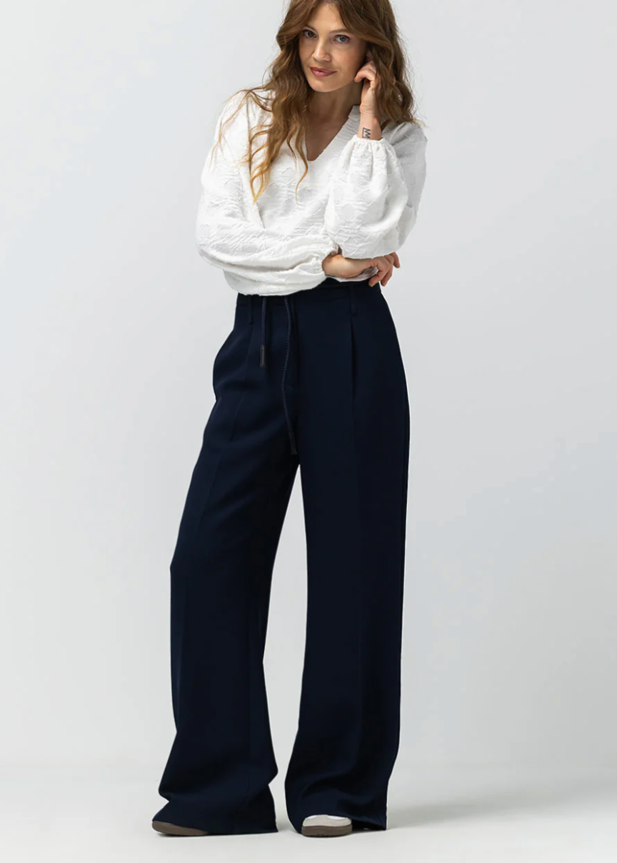 Label Dot Rosan Pantalon | Donker blauw