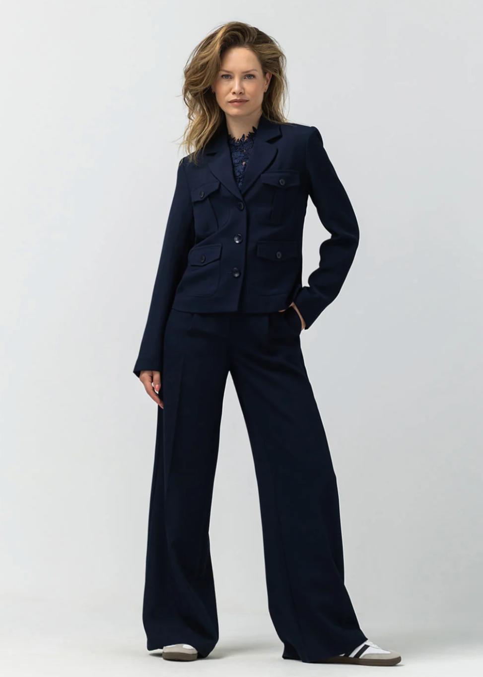 Label Dot Davina Blazer | Donker blauw