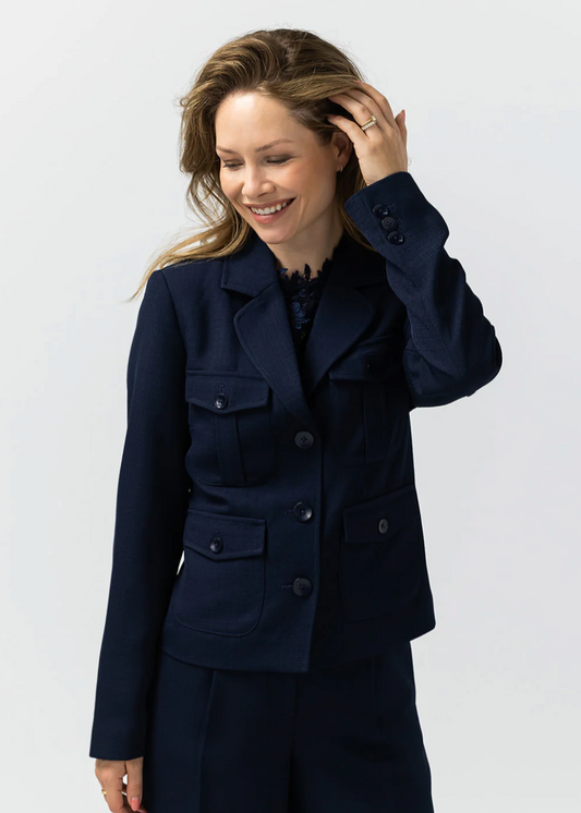 Label Dot Davina Blazer | Donker blauw