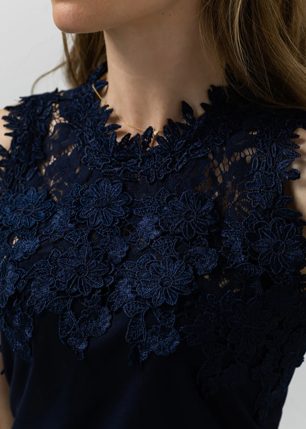 Label Dot Margo Top | Donker blauw