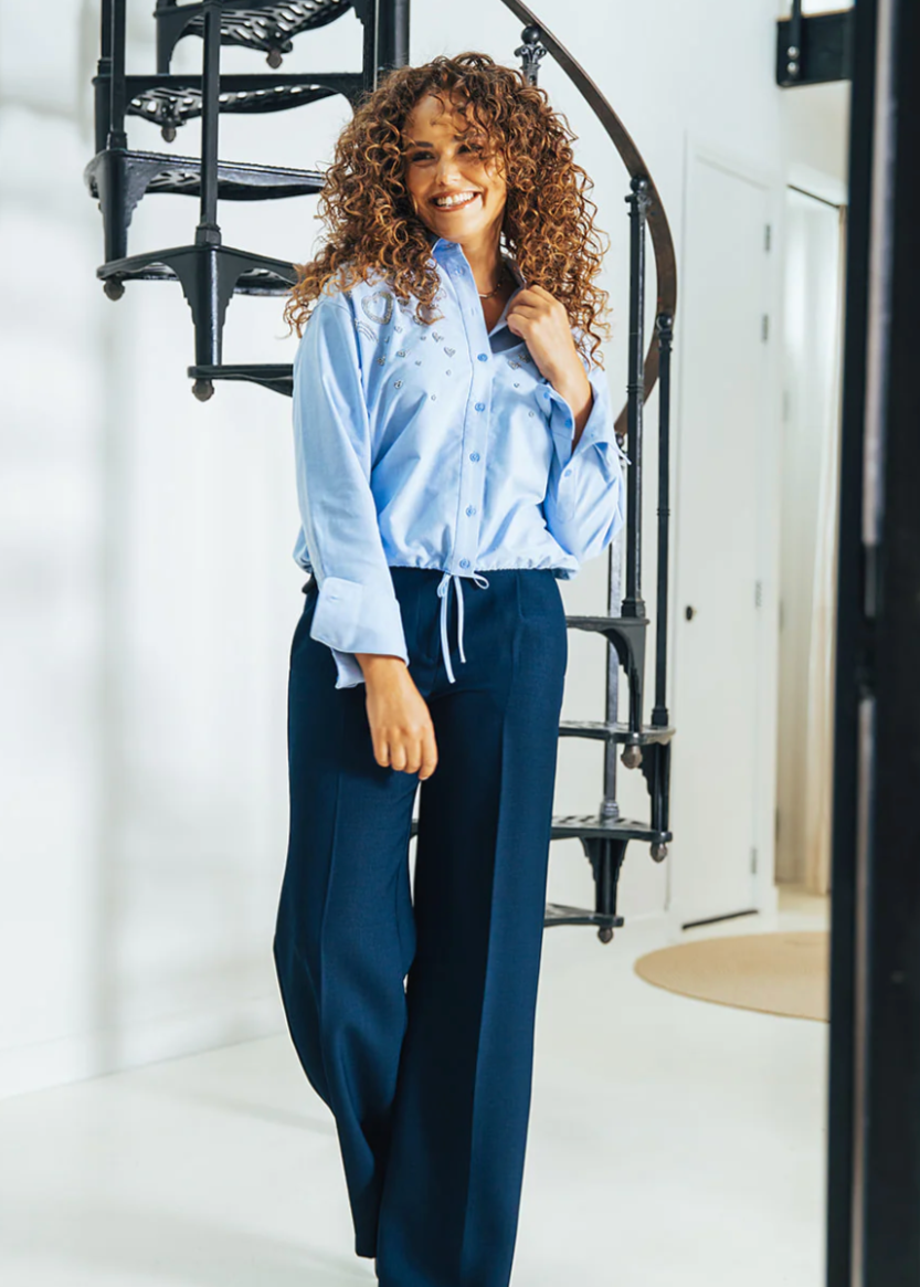 Label Dot Ayden Blouse | Blauw licht