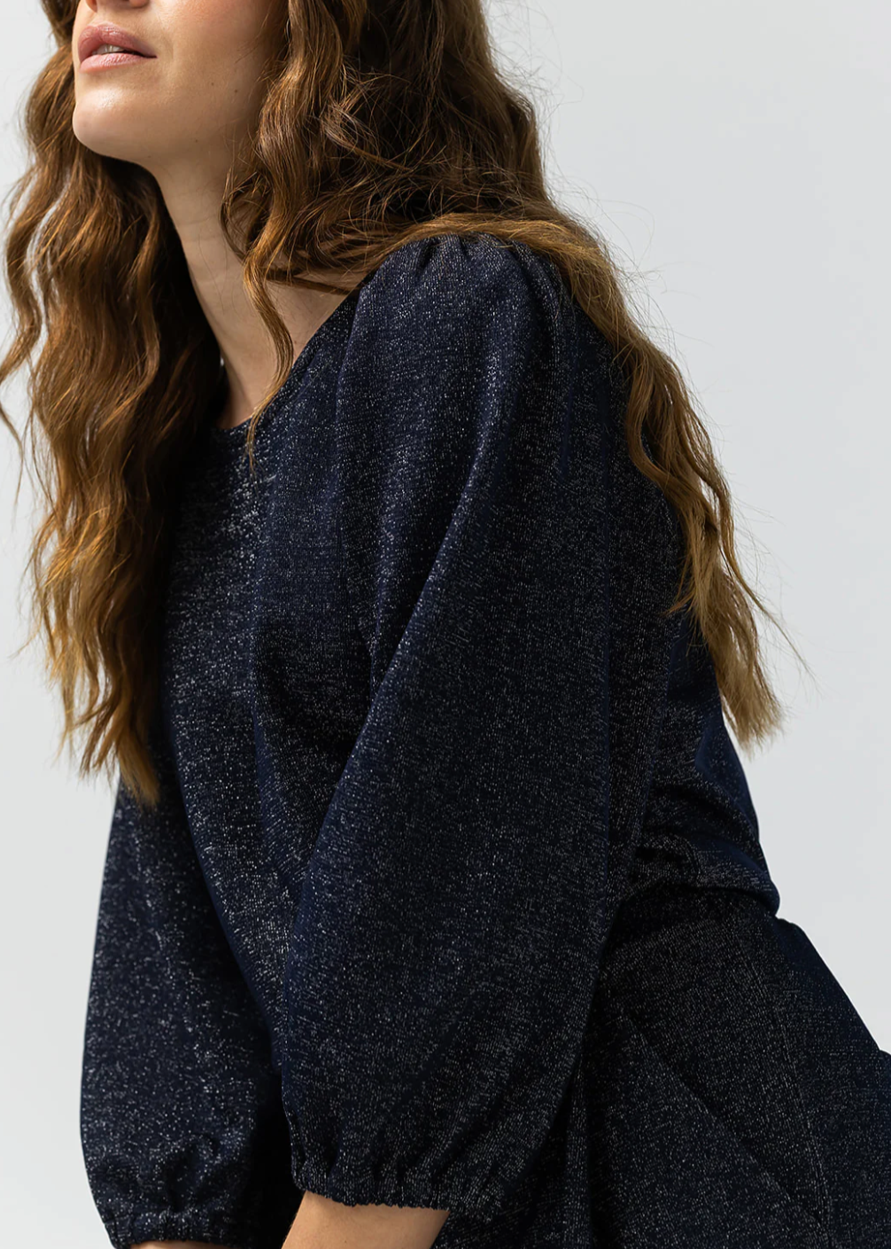Label Dot Malou Top | Donker blauw