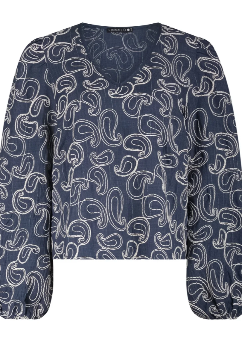 Label Dot Airlie Blouse | Donker blauw