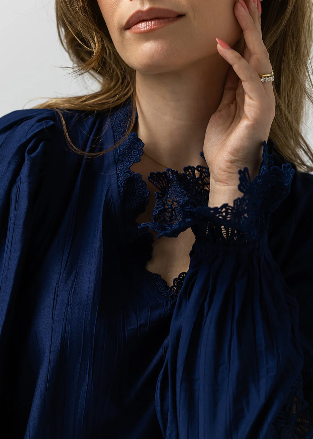 Label Dot Aicha Blouse | Donker blauw