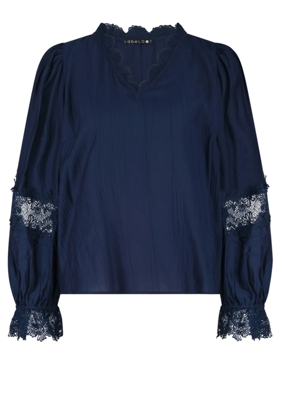 Label Dot Aicha Blouse | Donker blauw