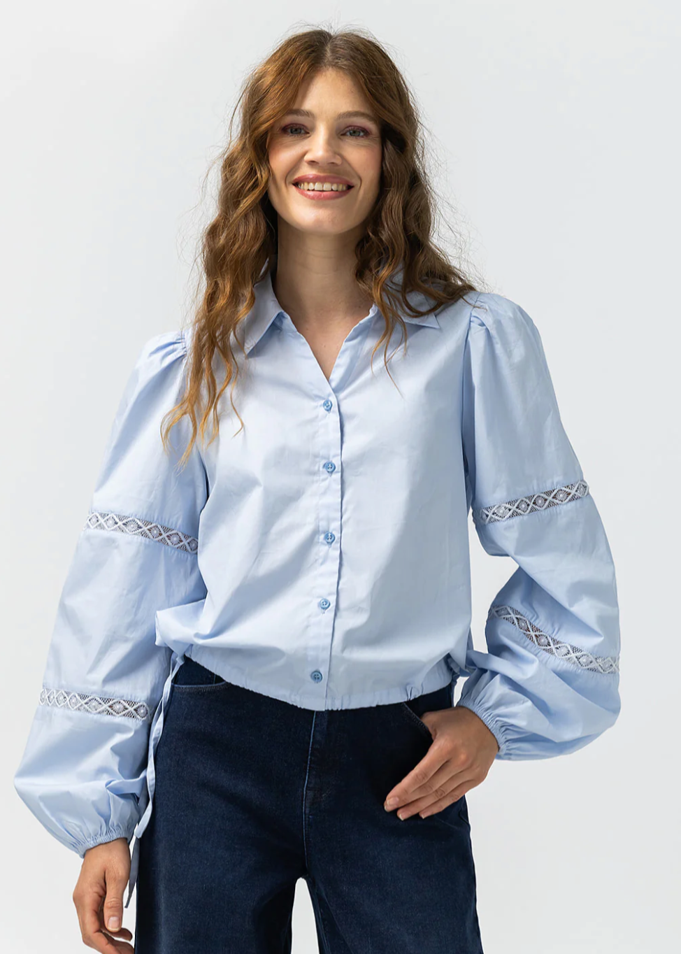 Label Dot Allis Blouse | Blauw licht