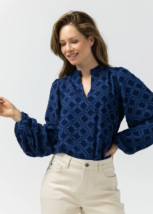 Label Dot Alana Blouse | Donker blauw