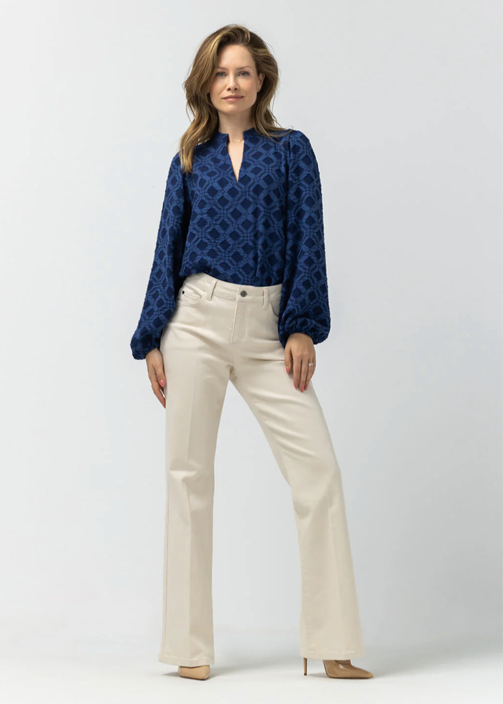 Label Dot Alana Blouse | Donker blauw