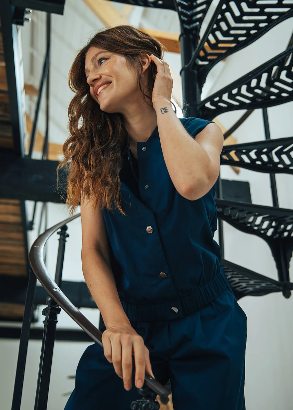 Label Dot Isa Gilet | Donker blauw