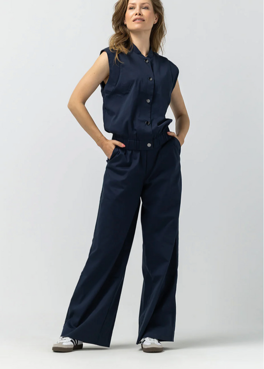 Label Dot Rieta Pantalon | Donker blauw