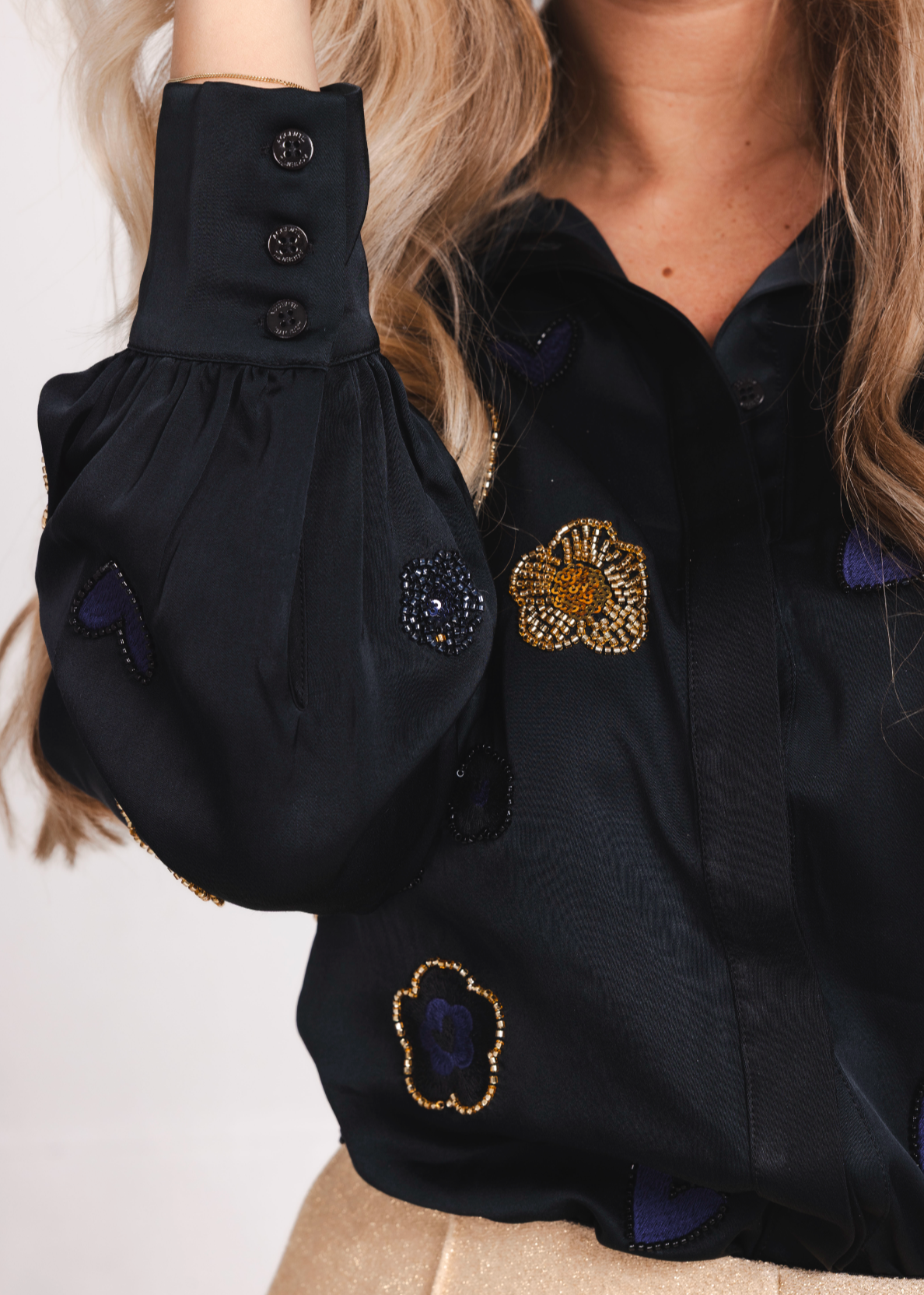 Accentil Laurine Blouse - Black