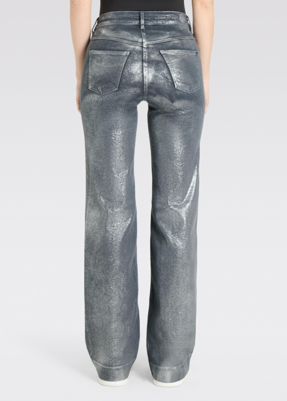 Mac Jeans Dream Wide Authentic Wijde shaping jeans met glam coating
