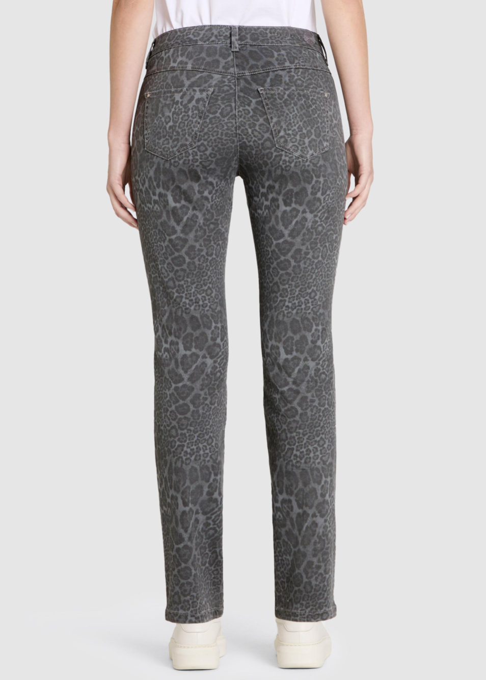 Mac Jeans Dream Figuurvormende hyperstretch jeans met luipaardpatroon