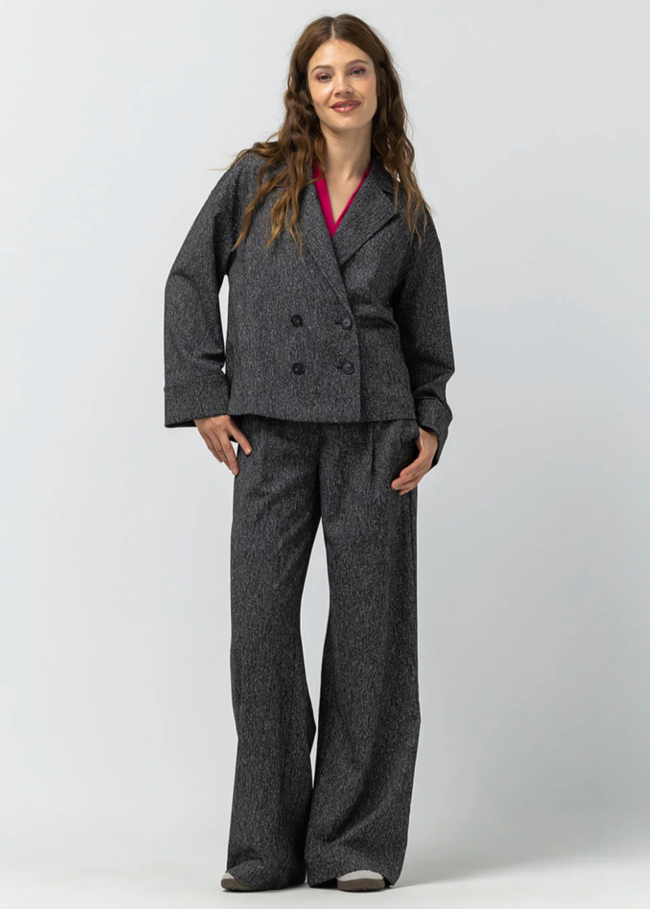 Label Dot Desiree Blazer | Zwart multi