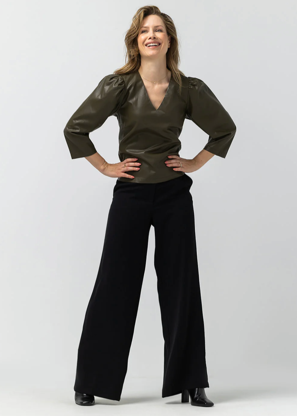 Label Dot Marit Top | khaki
