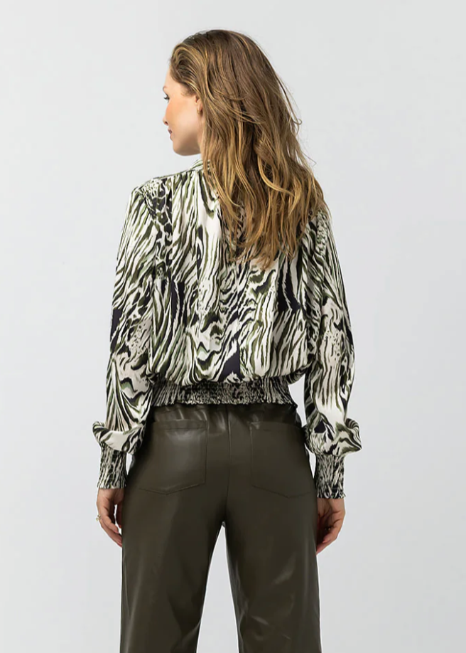 Label Dot Abby Blouse | khaki