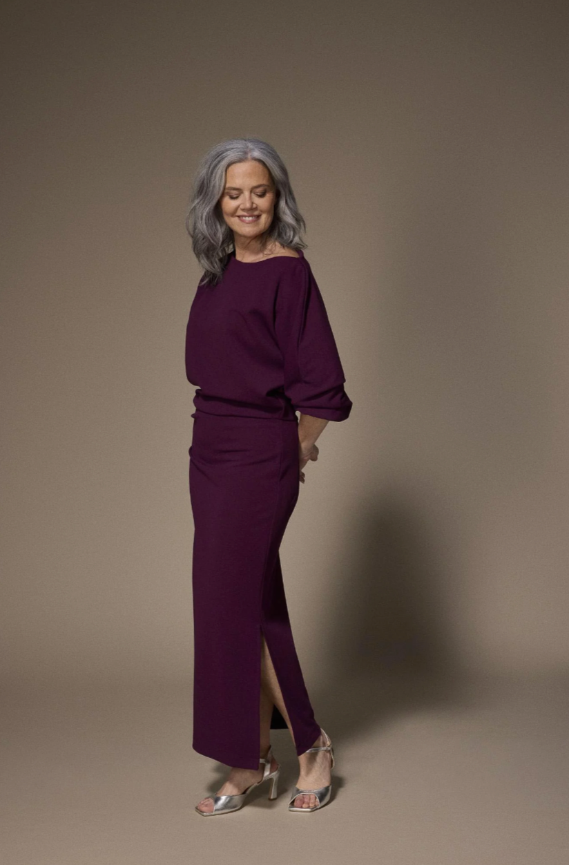Lalotti Eleonor elegante maxi jurk - Plume