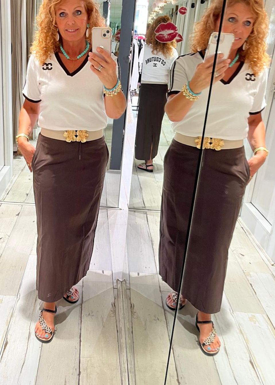 Co'Couture MariaCC Skirt mocca 253-34210