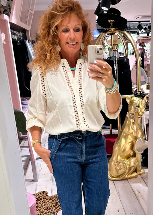Co'Couture AilaCC Lace Shirt 253-35867