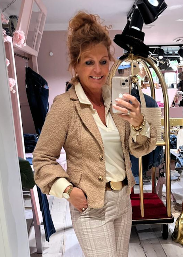 Helena Hart 7647 - BLAZER LORIE FROTTé - CAMEL