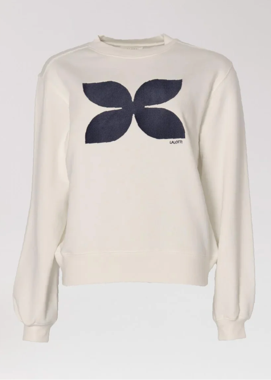 Lalotti Comfy logo sweater - Burgundy, Camel en Navy