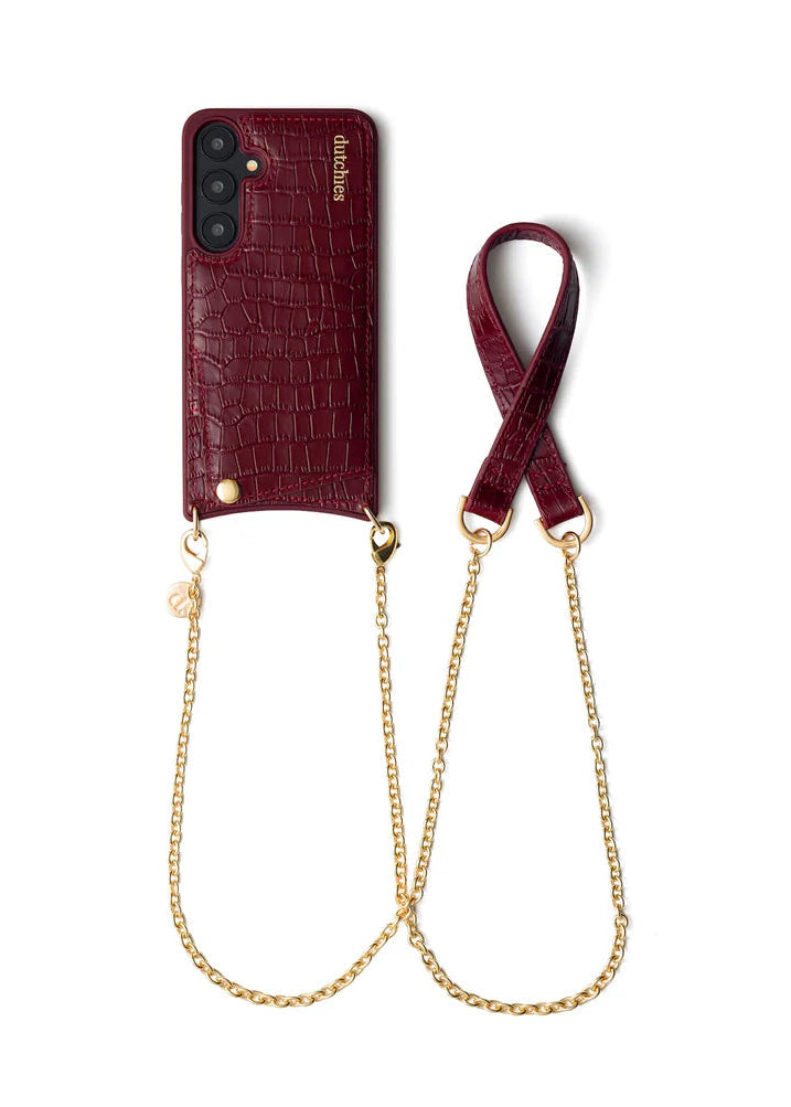 Dutchies hoesje Iphone/Samsung | Burgundy/Black