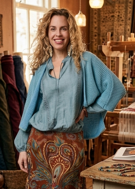 Tessa Koops GRAZIA BLUE TOP
