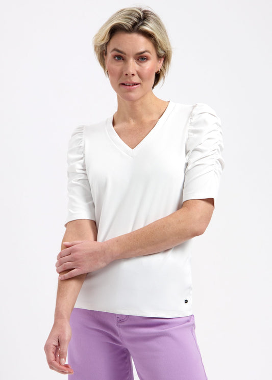 Lady Day – Tigger Travelstof Top – Simple white