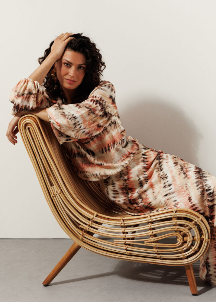 Tramontana blouse tie dye flow