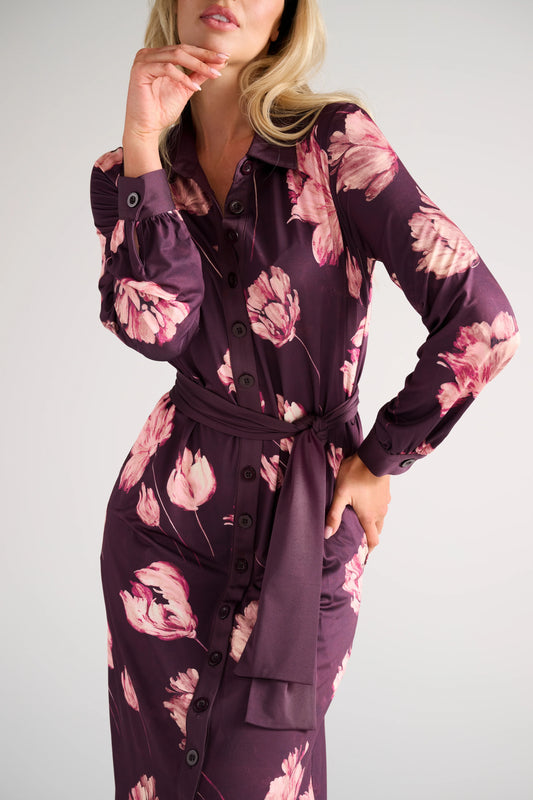 K-Design Jurk Maxi Met Bloemenprint