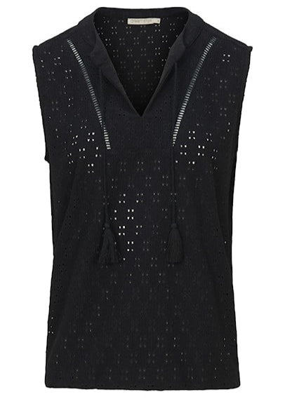 Dreamstar Z25 308 Rasha - topje BRODERIE indigo, ivoor, zwart