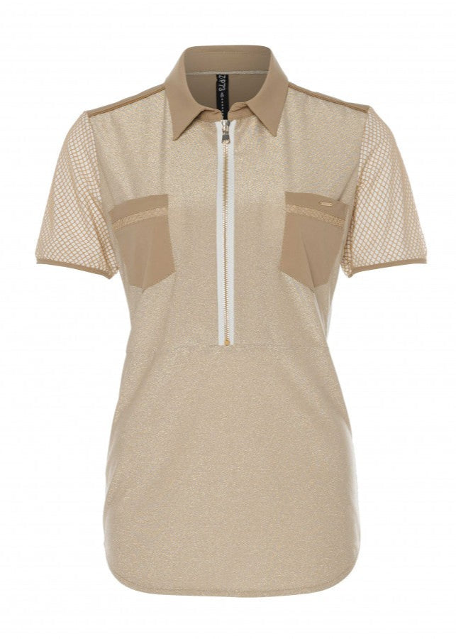 Zip73 Polo Mesh Gold