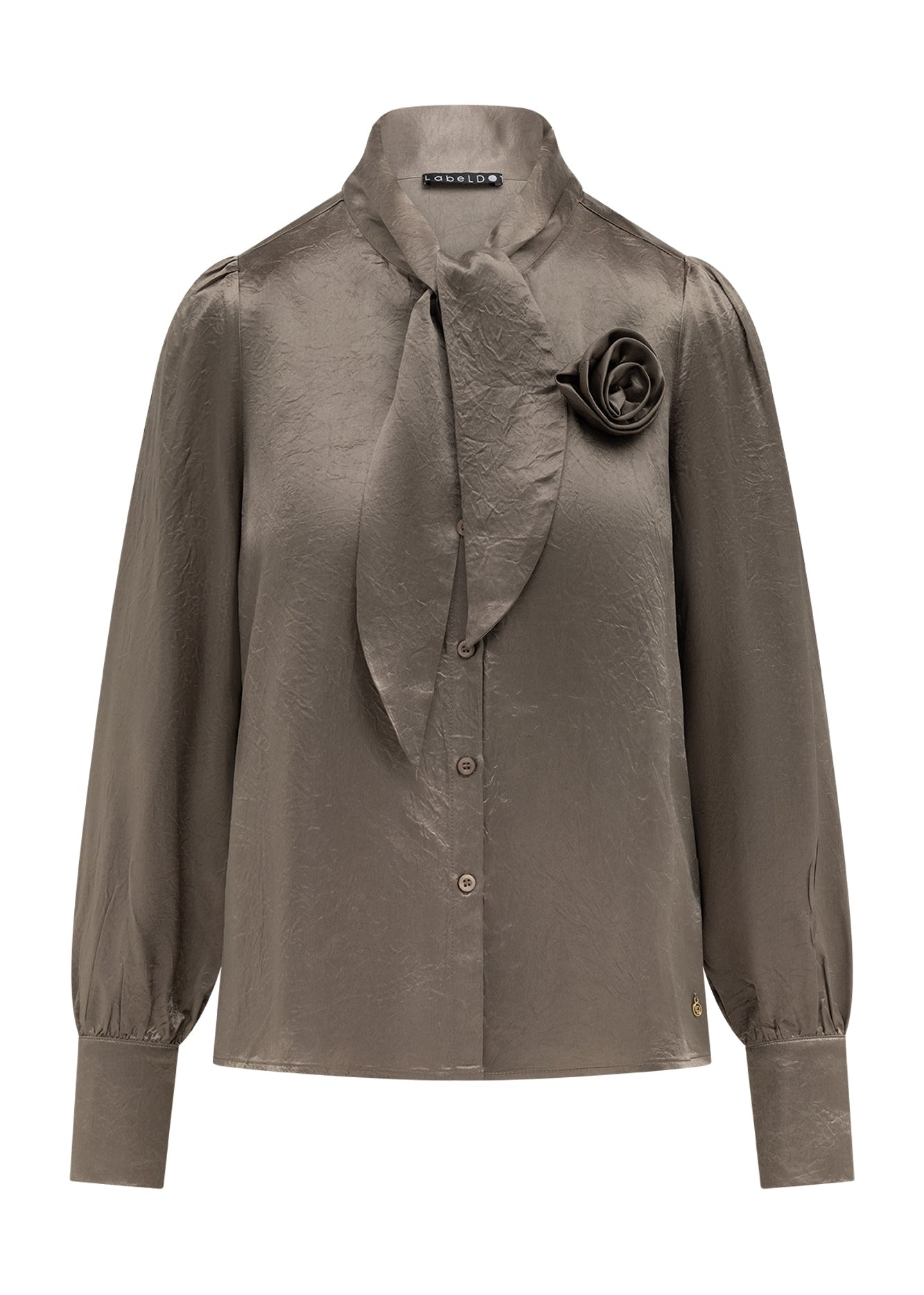 Label Dot blouse Arlene Taupe