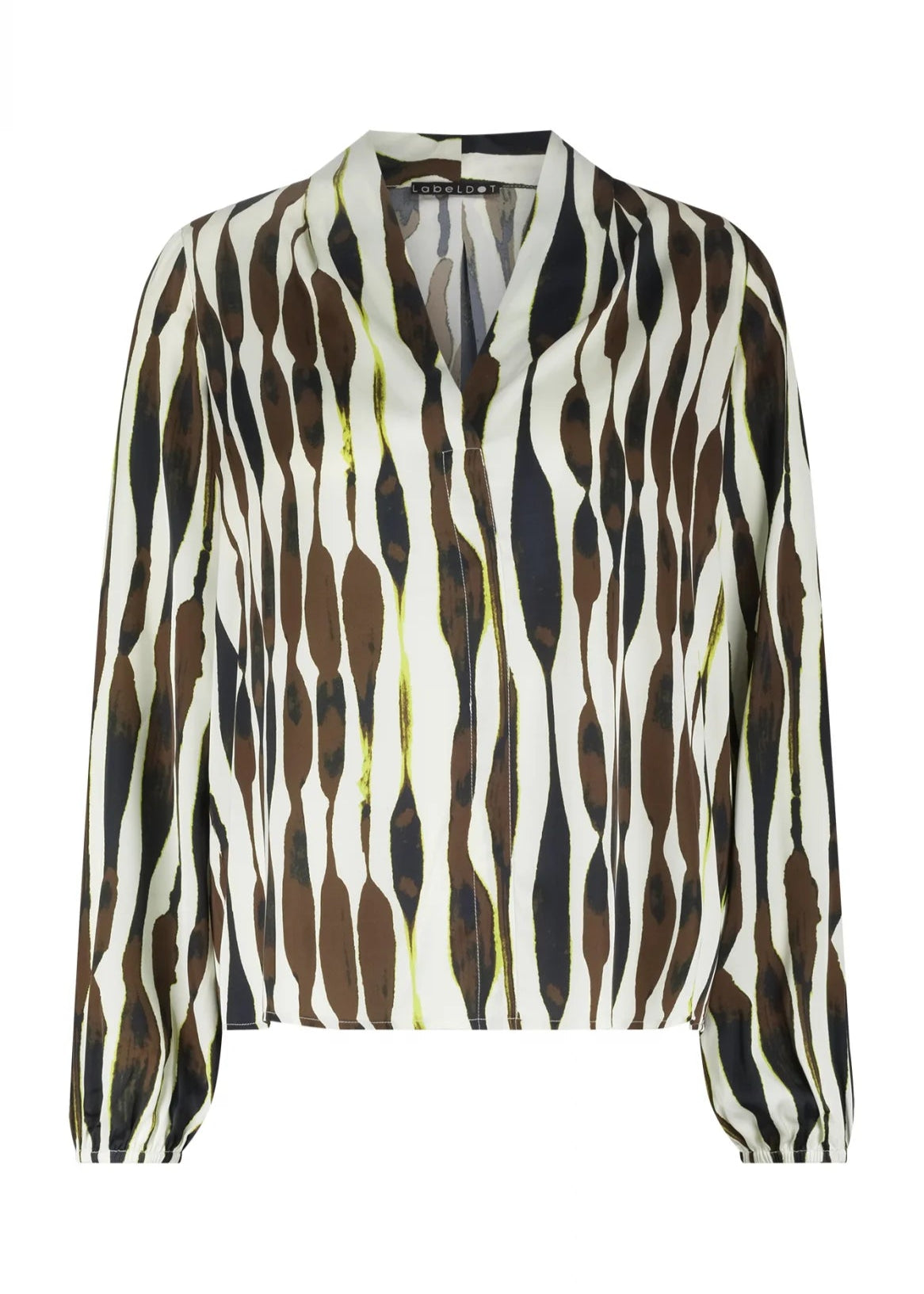 Label Dot Ange Blouse | Bruin multi