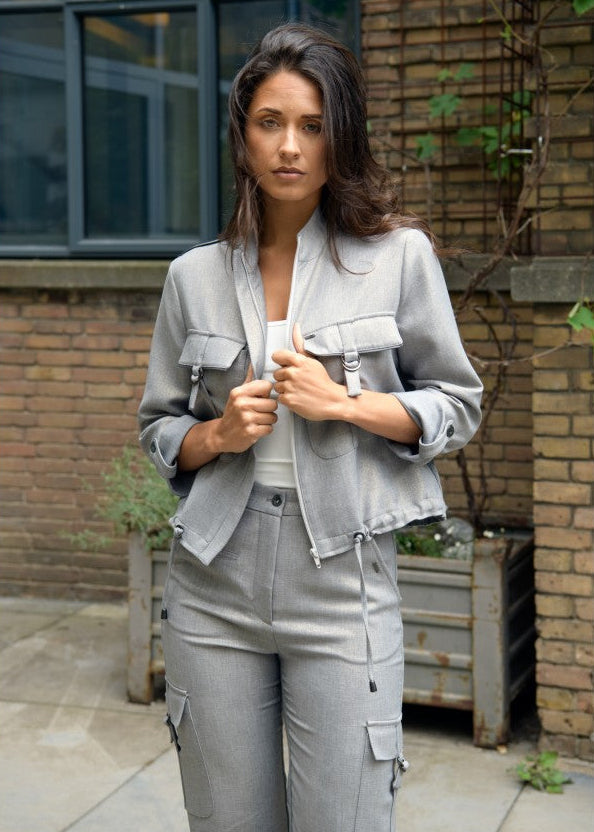 Zip73 Bomber Sparkling Grey