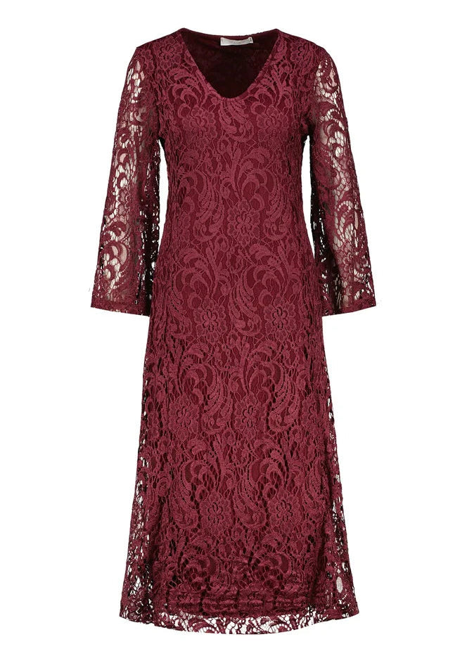 Amelie&Amelie Esteli jurk bordeaux