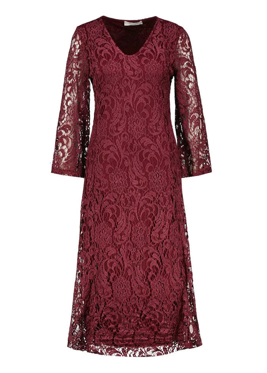 Amelie&Amelie Esteli jurk bordeaux