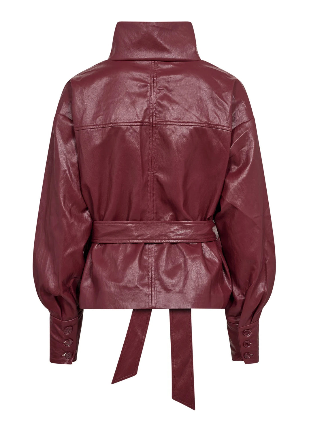 Co'couture 500322 GittCC Funnel Neck Blouse Berry red