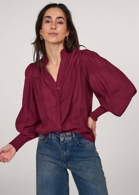 Co'Couture blouse burgundy