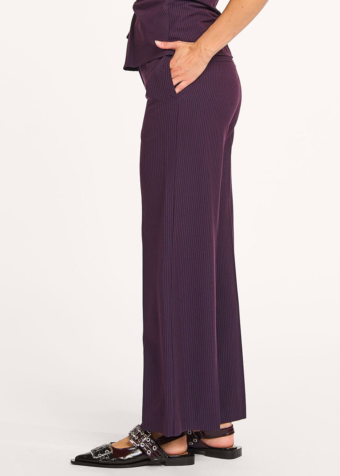 Co'Couture NolanCC Wide LL Pant Pluim