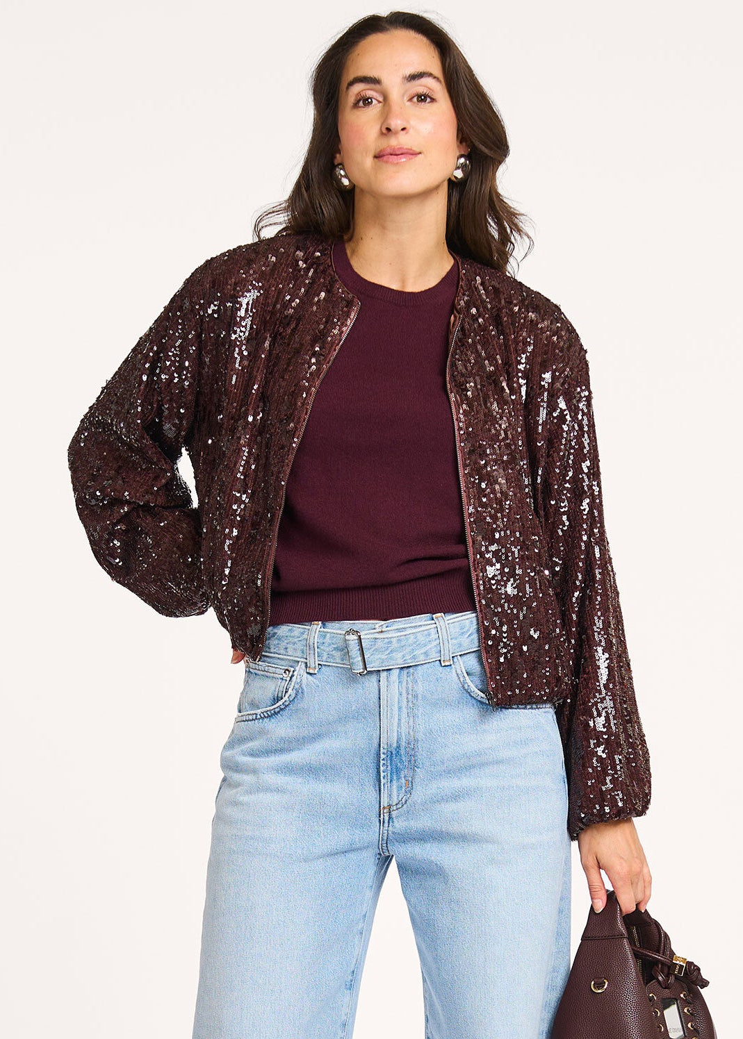 Co'Couture SophieCC Sequin Balloon Jacket
